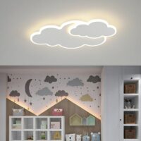 Plafonnier nuage plat led pour enfant ROUVEO