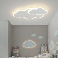 Plafonnier nuage plat led pour enfant ROUVEO