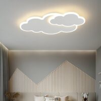Plafonnier nuage plat led pour enfant ROUVEO