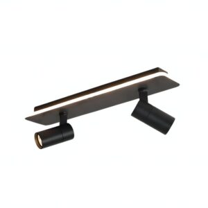 Plafonnier projecteur spots noir LED moderne PAIS