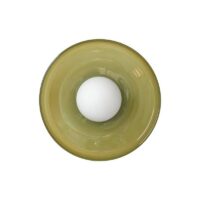 Plafonnier rond nordique et vintage en verre CREMA