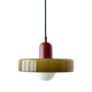 Plafonnier scandinave suspendu en verre vert MINEA