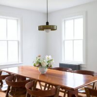 Plafonnier scandinave suspendu en verre vert MINEA
