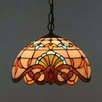 Plafonnier style tiffany art déco et vintage FLORAL