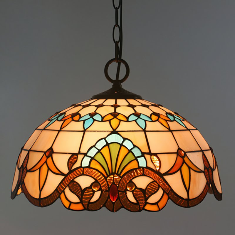 Plafonnier style tiffany art déco et vintage FLORAL