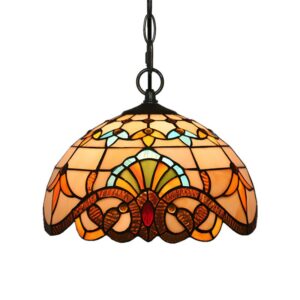 Plafonnier style tiffany art déco et vintage FLORAL