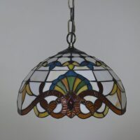 Plafonnier style tiffany art déco et vintage FLORAL