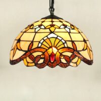 Plafonnier style tiffany art déco et vintage FLORAL