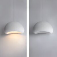 Plafonnier Wabi-sabi blanc suspendu japonais AITO