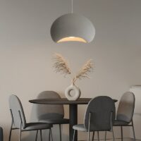 Plafonnier Wabi-sabi blanc suspendu japonais AITO