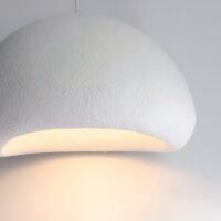 Plafonnier Wabi-sabi blanc suspendu japonais AITO