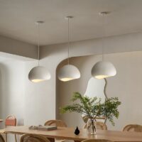 Plafonnier Wabi-sabi blanc suspendu japonais AITO