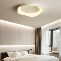 Plafonnier WC blanc design abstrait et moderne VOLTEX