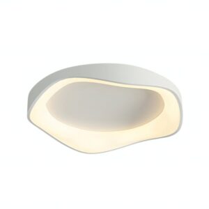 Plafonnier WC blanc design abstrait et moderne VOLTEX