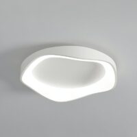 Plafonnier WC blanc design abstrait et moderne VOLTEX