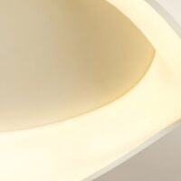 Plafonnier WC blanc design abstrait et moderne VOLTEX