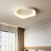 Plafonnier WC blanc design abstrait et moderne VOLTEX