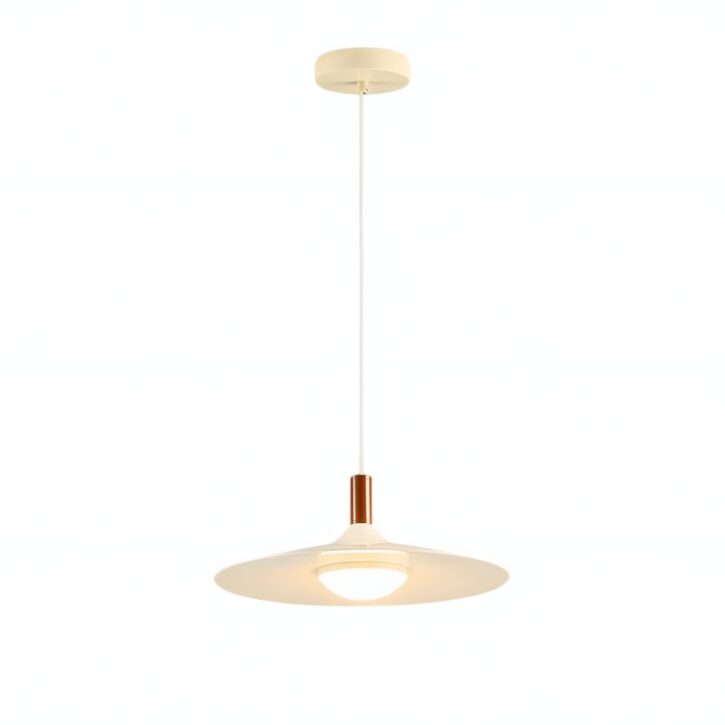Plafonnier pour restaurant blanc crème style nordique ATLAS
