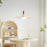 Plafonnier pour restaurant blanc crème style nordique ATLAS