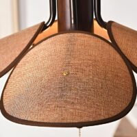 Luminaire plafonnier en bois et tissu design NEOA