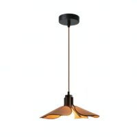 Luminaire plafonnier en bois et tissu design NEOA