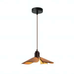 Luminaire plafonnier en bois et tissu design NEOA