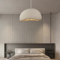 Lustre plafonnier Wabi-sabi suspendu effet ciment brut AITO