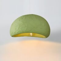 Lustre plafonnier Wabi-sabi suspendu effet ciment brut AITO