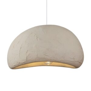 Lustre plafonnier Wabi-sabi suspendu effet ciment brut AITO