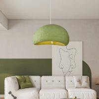 Lustre plafonnier Wabi-sabi suspendu effet ciment brut AITO