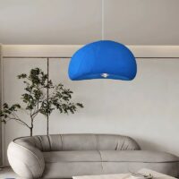 Lustre plafonnier Wabi-sabi suspendu effet ciment brut AITO