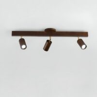 Plafonnier 3 spots en bois minimaliste et scandinave MAPSC