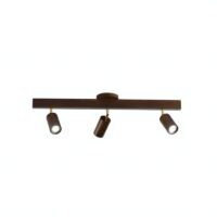 Plafonnier 3 spots en bois minimaliste et scandinave MAPSC