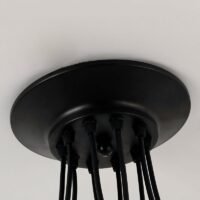 Plafonnier araignée noir huit têtes tendance LIPSO
