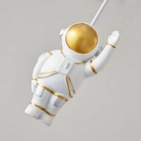 Plafonnier ballon astronaute sphère blanche SPAVEL