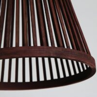 Plafonnier bohème en bambou Wabi-sabi entonnoir WAKI