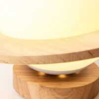 Plafonnier boule en bois style nordique et minimaliste LAMSTICK