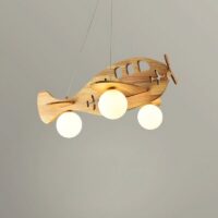 Plafonnier chambre bébé avion en bois à monter FLY