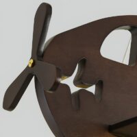 Plafonnier chambre bébé avion en bois à monter FLY