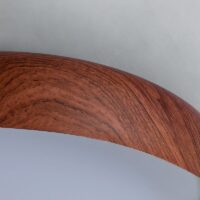 Plafonnier de chambre aspect bois rond lumière réglable