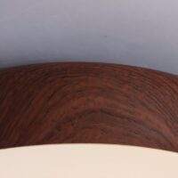 Plafonnier de chambre aspect bois rond lumière réglable