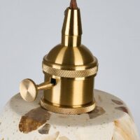 Plafonnier design effet pierre finition naturelle et chic RONEO