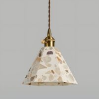 Plafonnier design effet pierre finition naturelle et chic RONEO