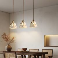 Plafonnier design effet pierre finition naturelle et chic RONEO