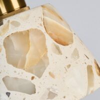 Plafonnier design effet pierre finition naturelle et chic RONEO