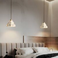 Plafonnier design effet pierre finition naturelle et chic RONEO