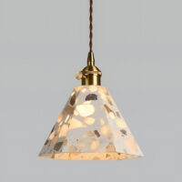 Plafonnier design effet pierre finition naturelle et chic RONEO