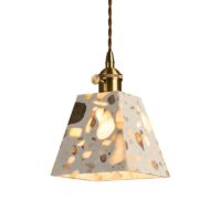 Plafonnier design effet pierre finition naturelle et chic RONEO
