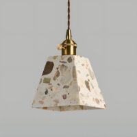 Plafonnier design effet pierre finition naturelle et chic RONEO