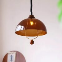 Plafonnier design italien en acrylique rétro-chic MOGELI